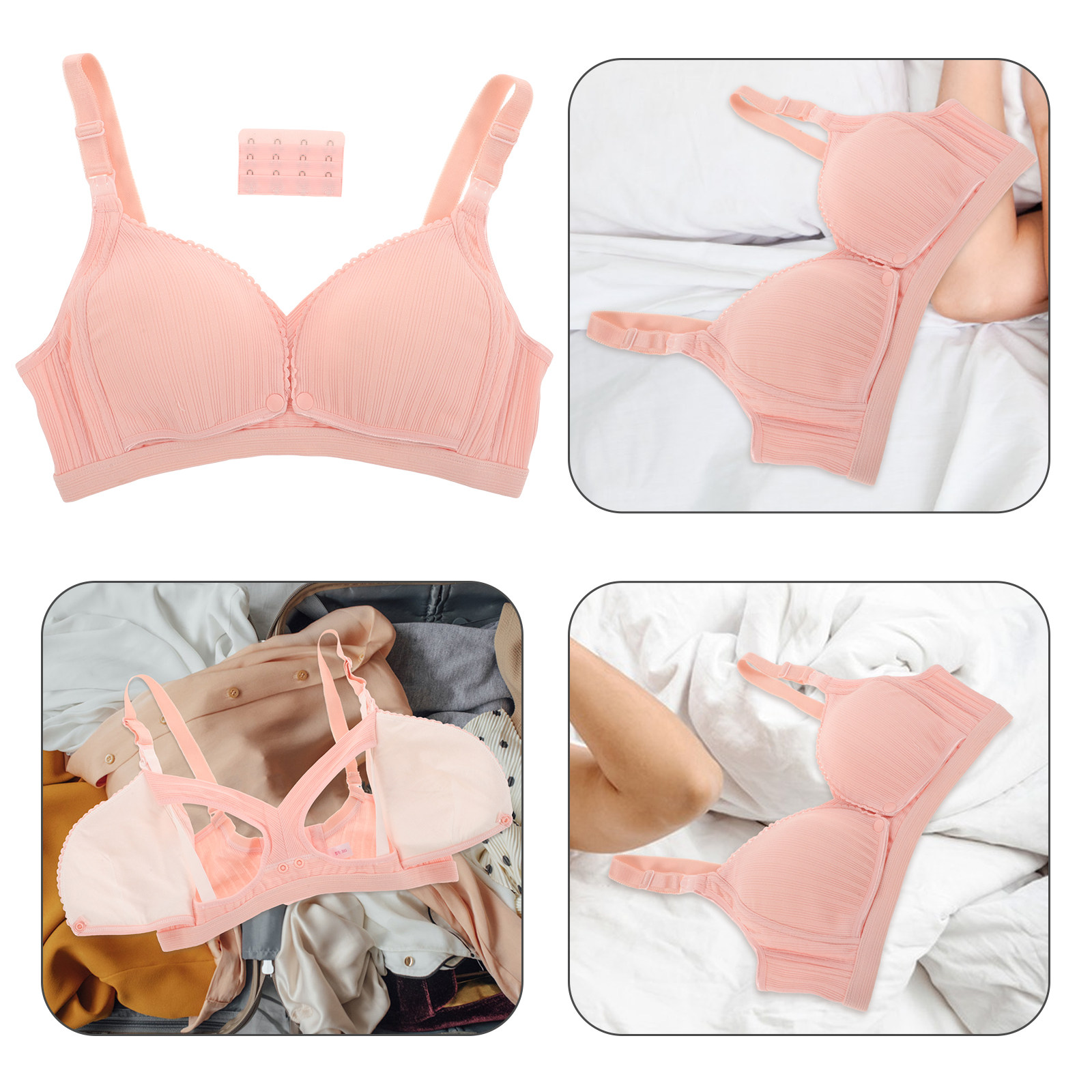 Nursing Bra Clip - Bra Menyusui Tanpa Kawat Warna Pink
