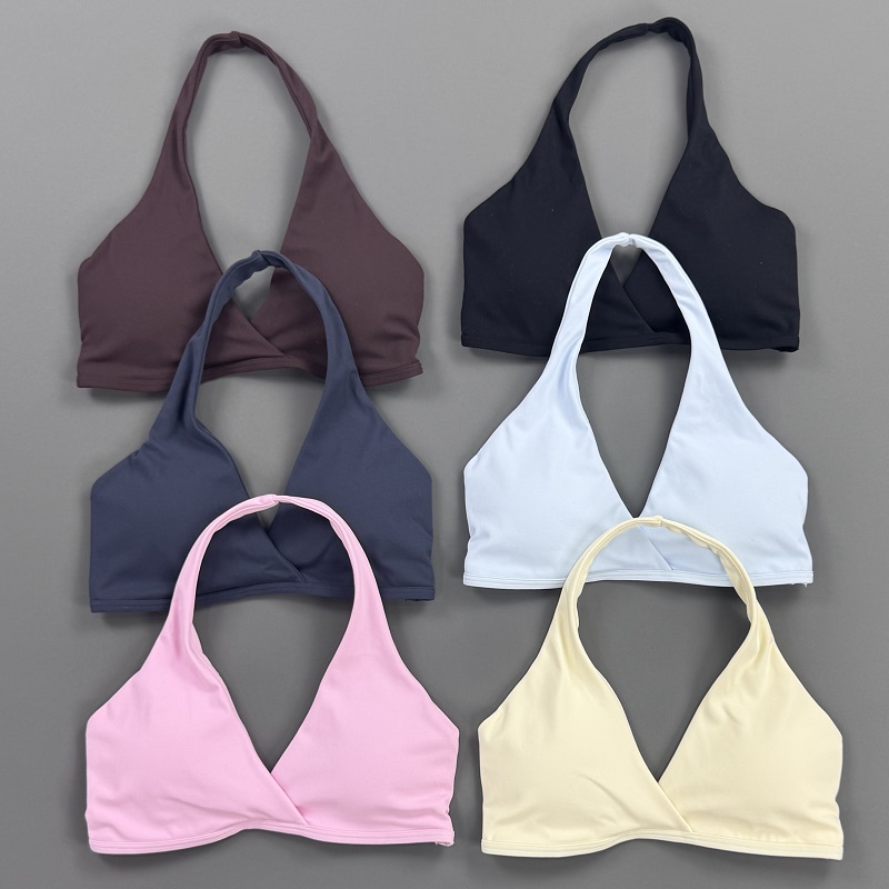Sports Bra Racerback - Atasan Gym Wanita Halter Neck Sports