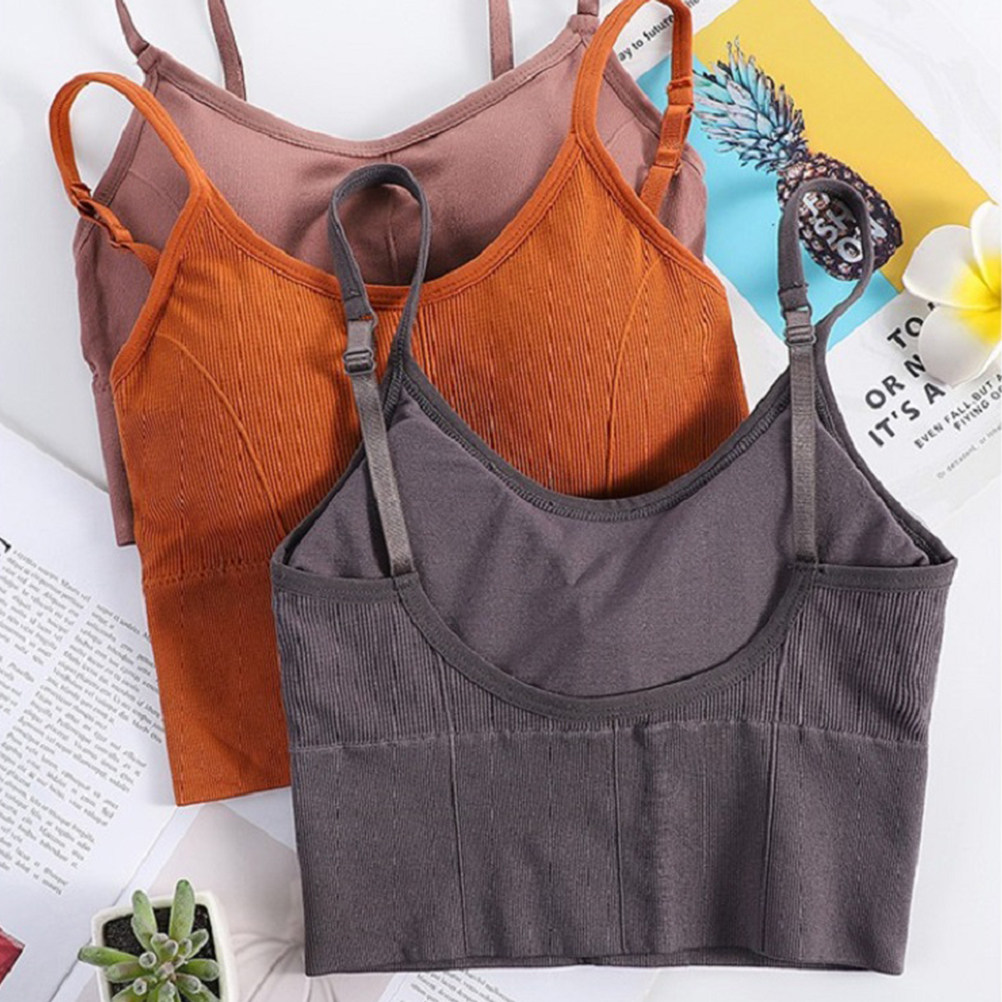 1 Buah Bra Yoga Tanpa Kawat Ni - Sports Bra Racerback ulasan dan harga