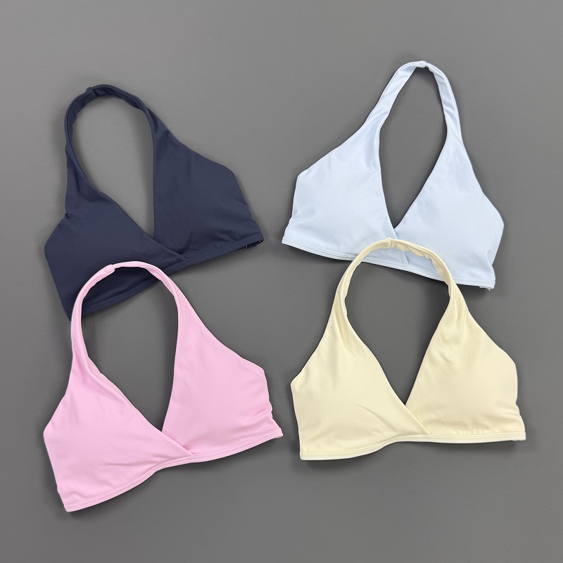 Atasan Gym Wanita Halter Neck  - Sports Bra Racerback ulasan dan harga