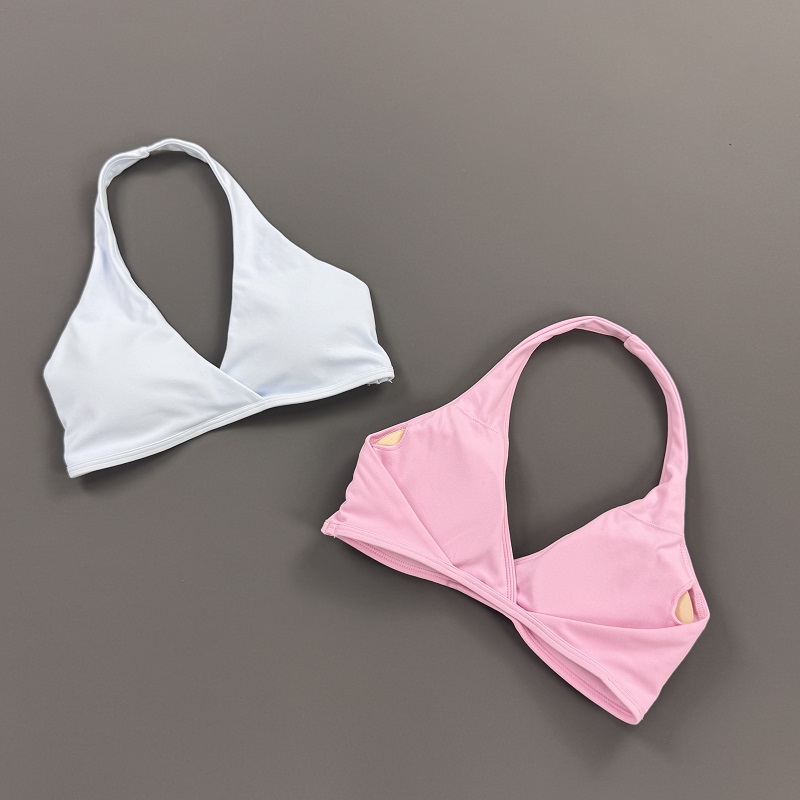 Atasan Gym Wanita Halter Neck  - Sports Bra Racerback ulasan dan harga